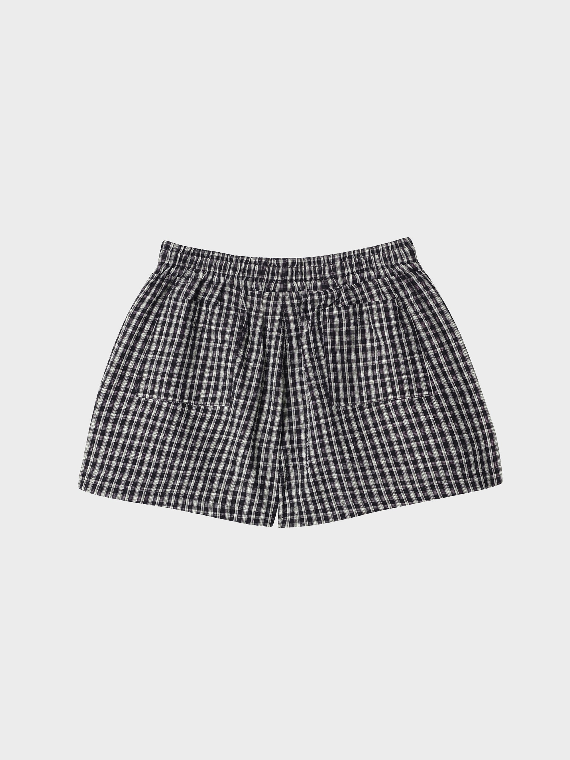Dead End Check Boxer Shorts - Black