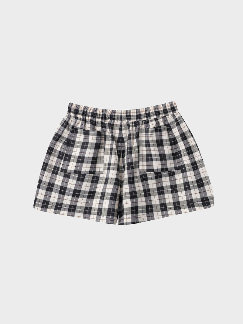 Dead End Check Boxer Shorts - Grey