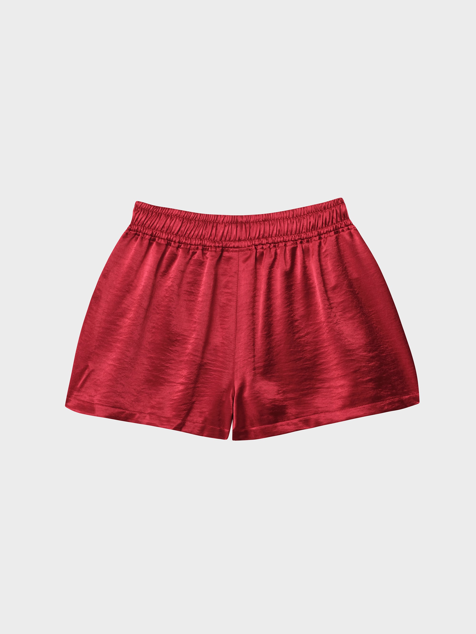 Double Crossed Silk Short - Shiraz