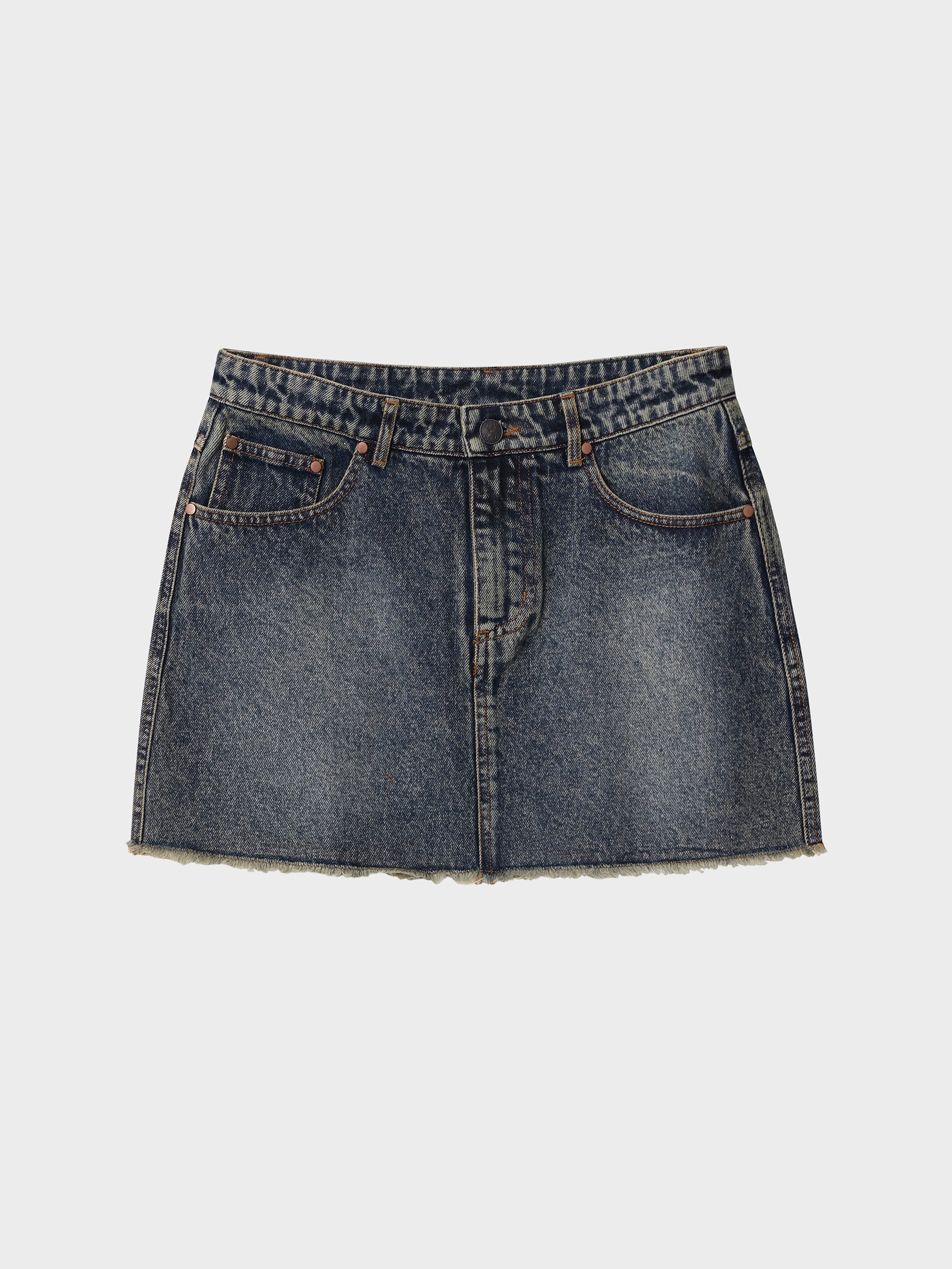 Dead End Skirt - Washed Denim