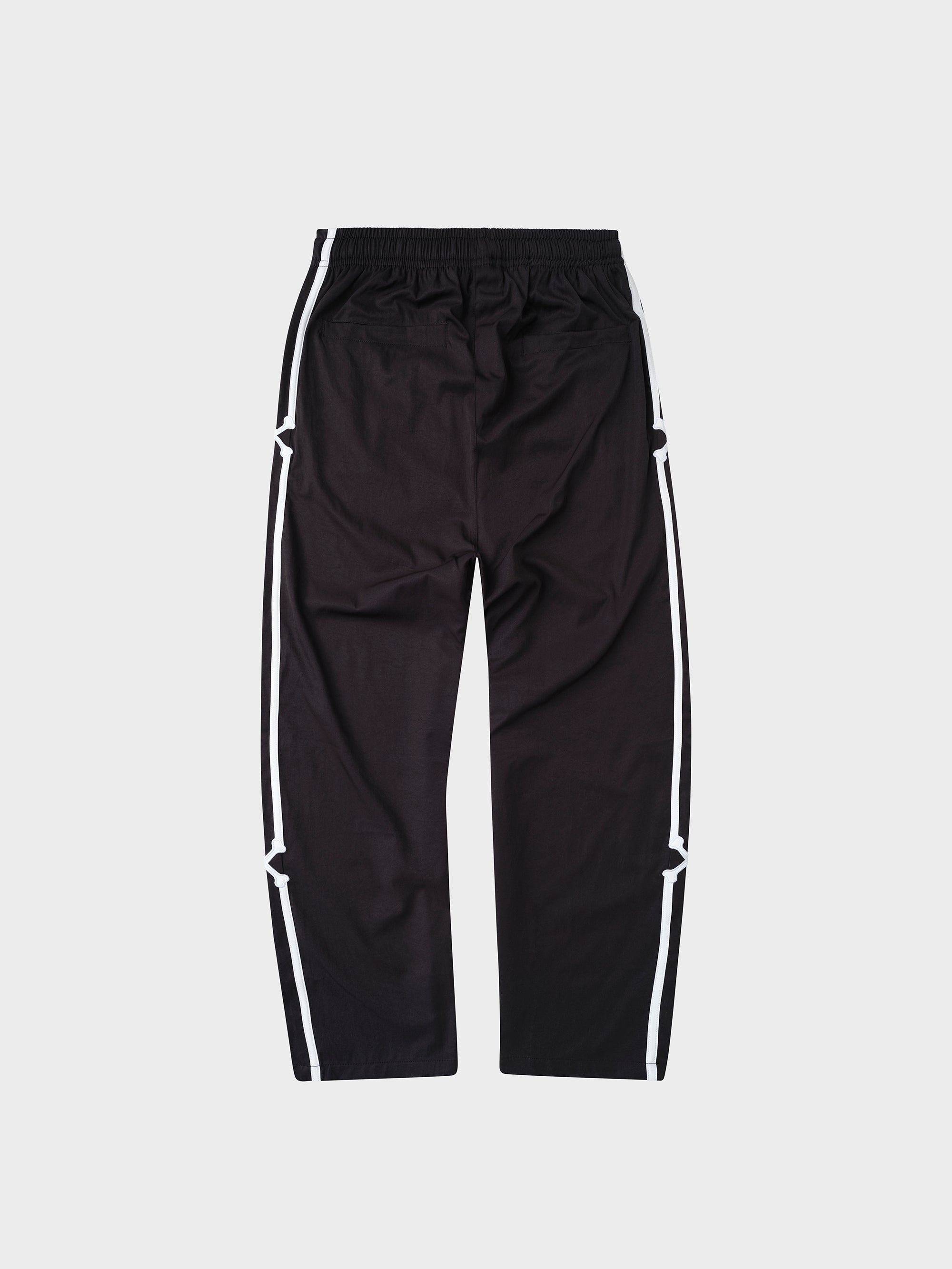 Doubled Crossed Track Pant - Black