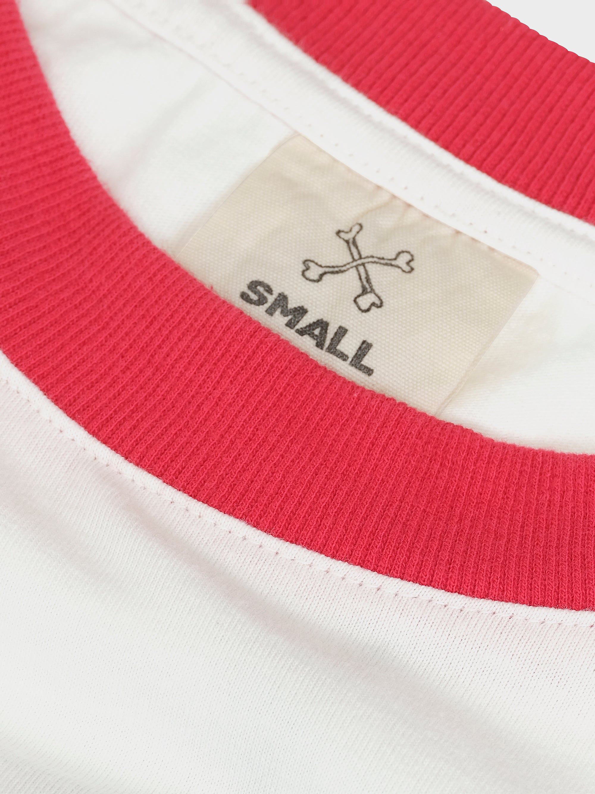 Bones Classic Ringer Tee - Vintage White/Red