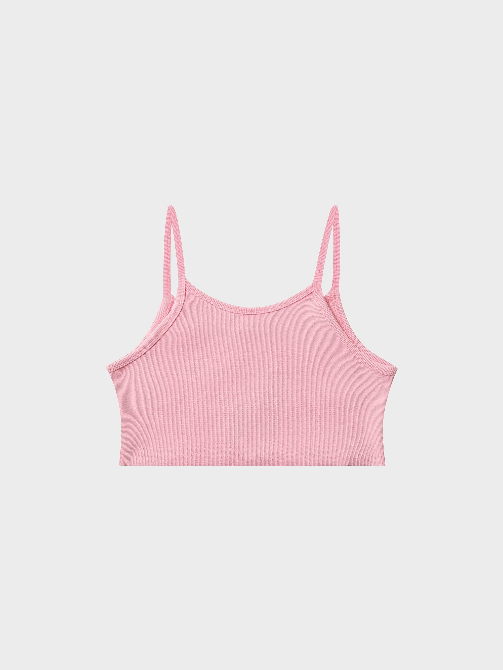 Bones Club Rib Crop - Washed Pink