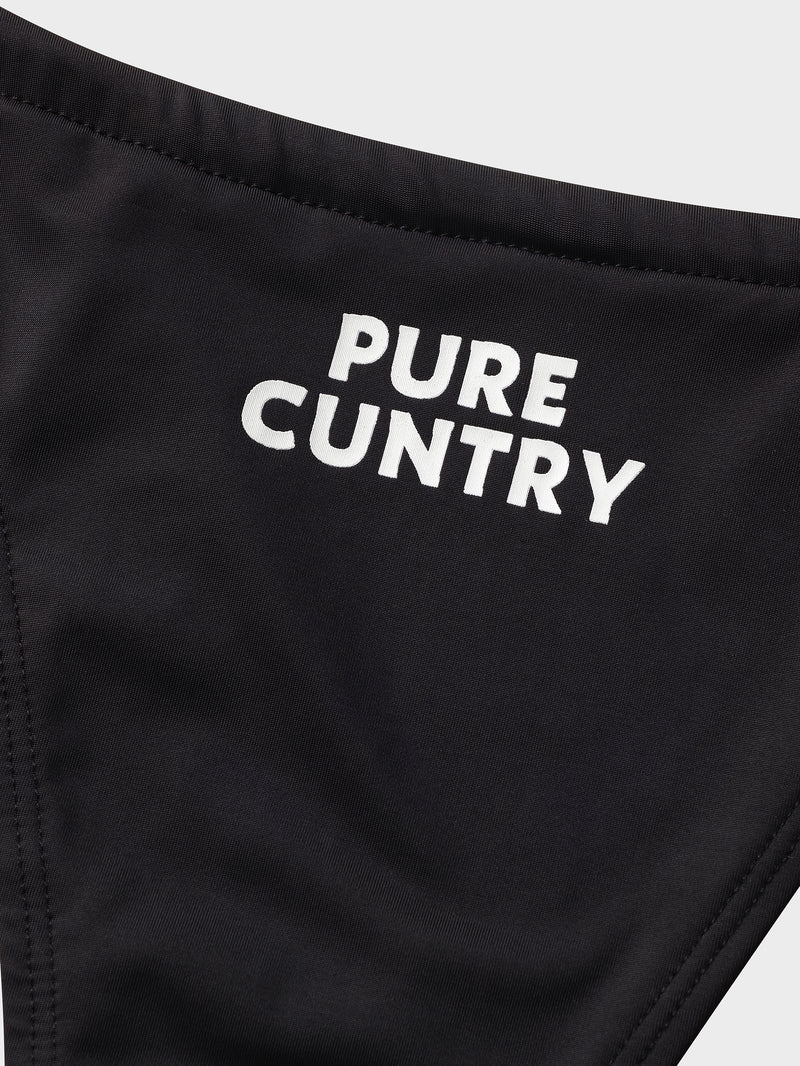 Pure C*ntry Bikini Set - Black