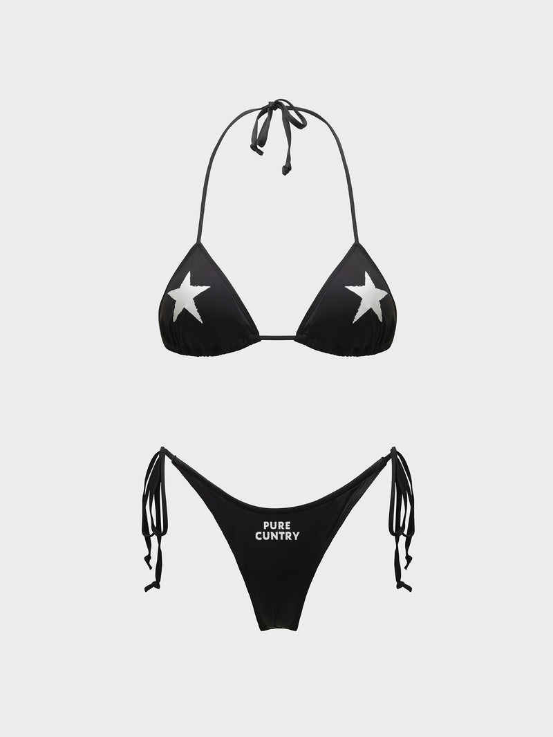 Pure C*ntry Bikini Set - Black