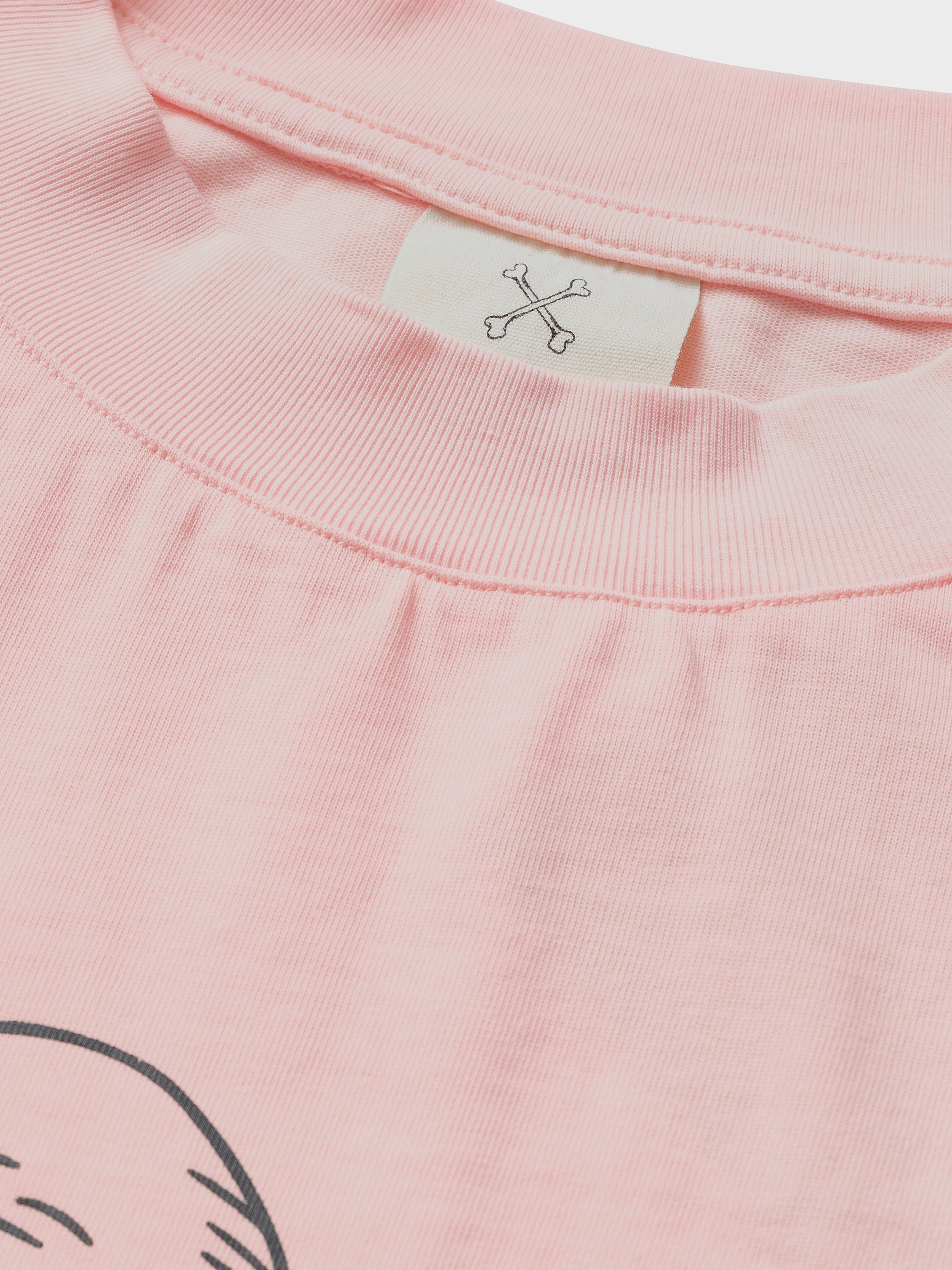 Love Me Till I'm Bones Tee - Washed Pink