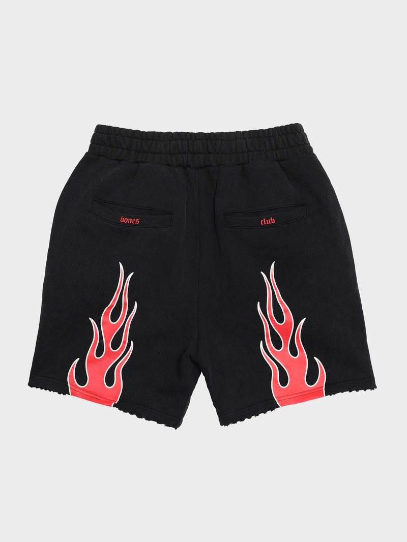 Stand Atlantic x Bones Jersey Shorts - Vintage Black