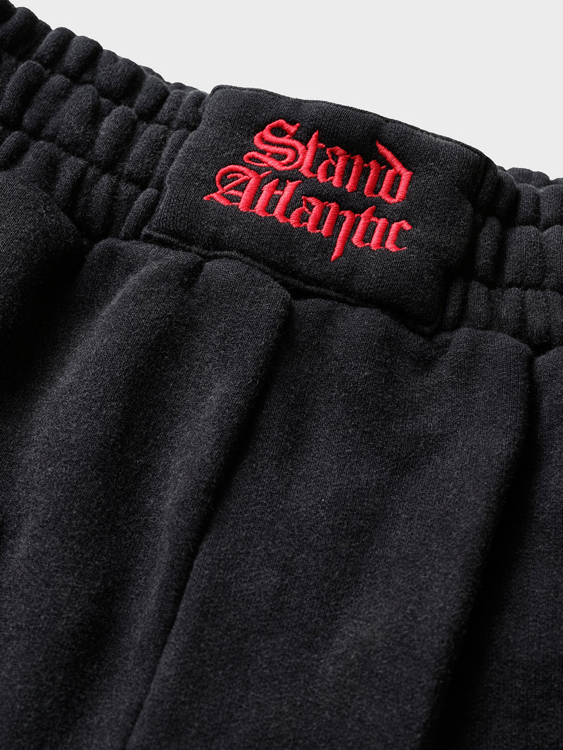 Stand Atlantic x Bones Jersey Shorts - Vintage Black
