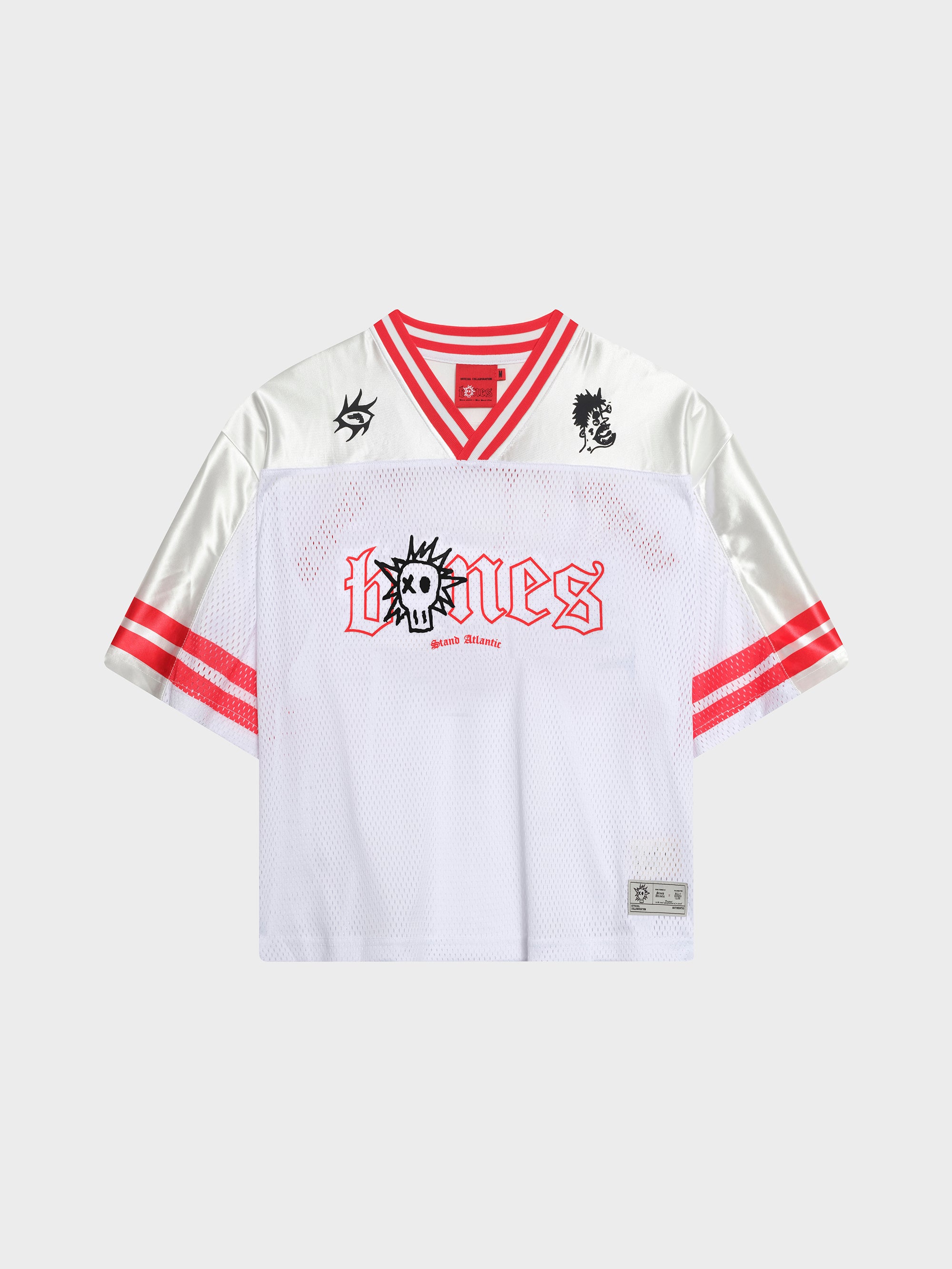 Stand Atlantic x Bones Jersey - White/Red