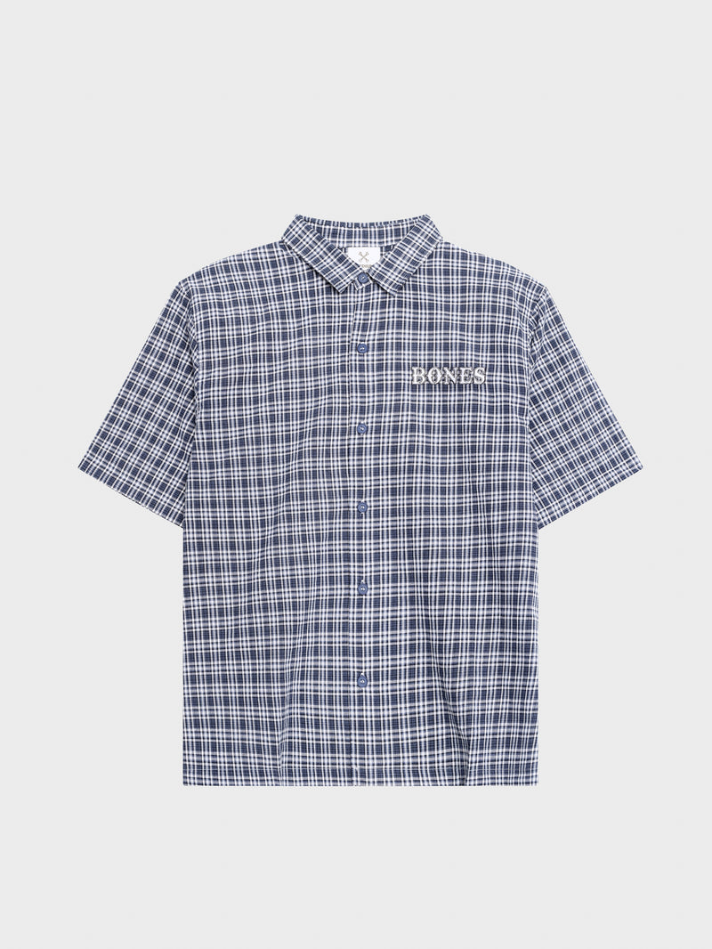 Bones Check Rodeo 2.0 Shirt - Blue
