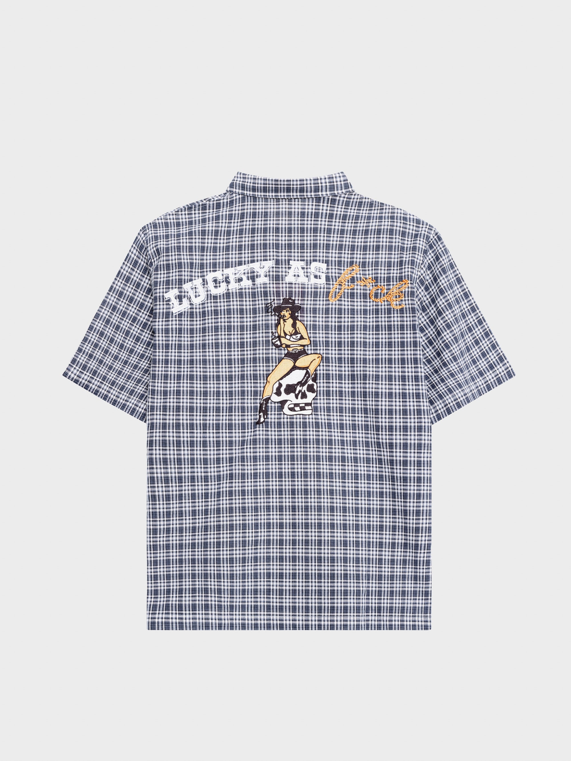 Bones Check Rodeo 2.0 Shirt - Blue