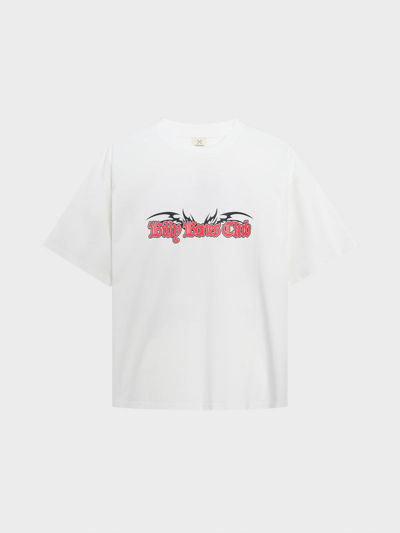 Cyber Bones Box Tee - Distressed White