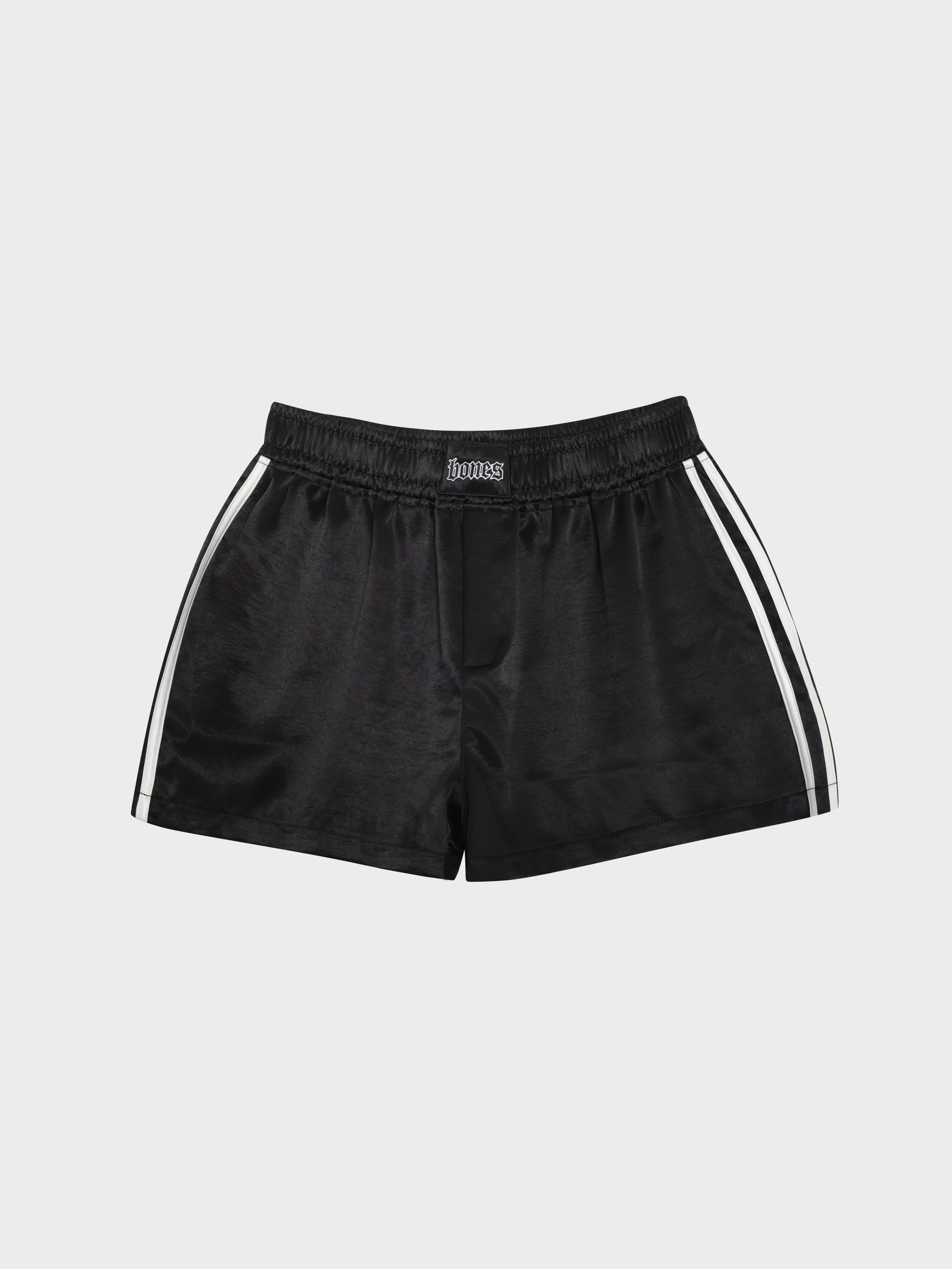 Double Crossed Silk Short - Black