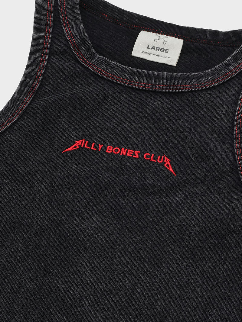 Moshpit Singlet - Washed Black