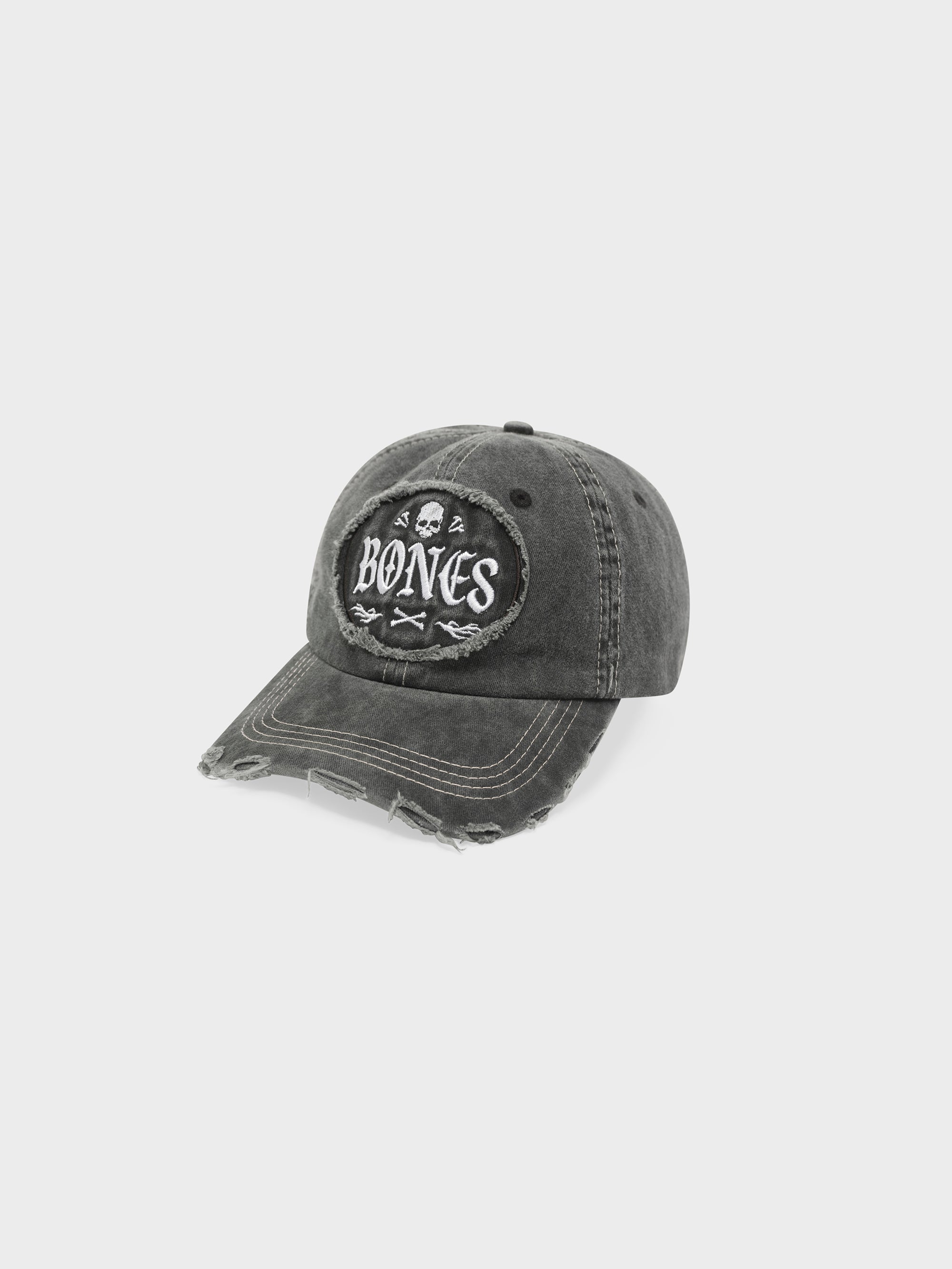 Chaos Distressed Dad Cap - Washed Black