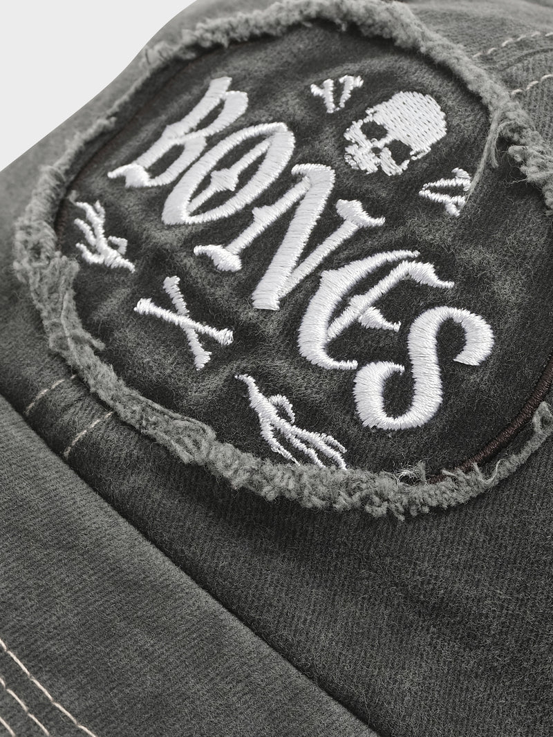 Chaos Distressed Dad Cap - Washed Black