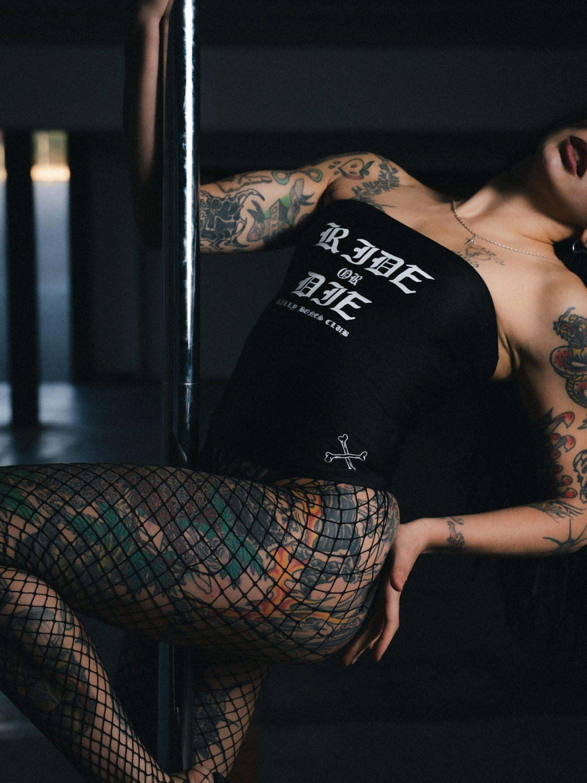 Ride or Die Tube Top - Black