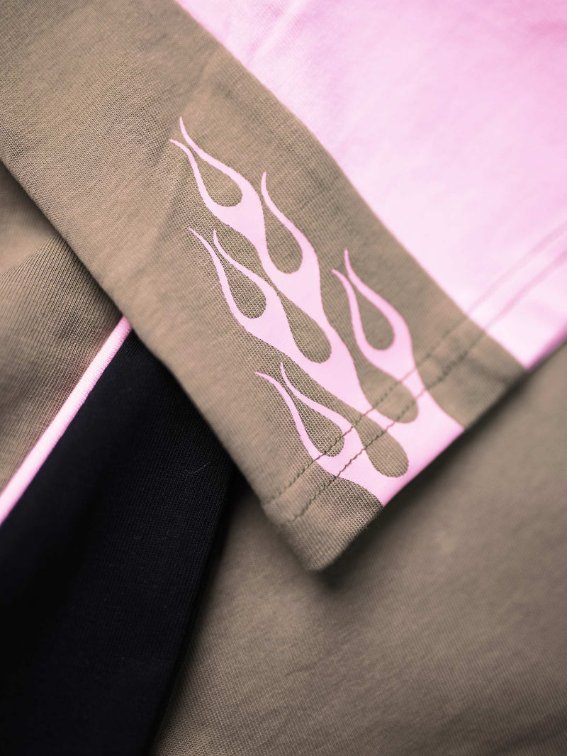 90's Steeze Panel Tee - 3 Tone