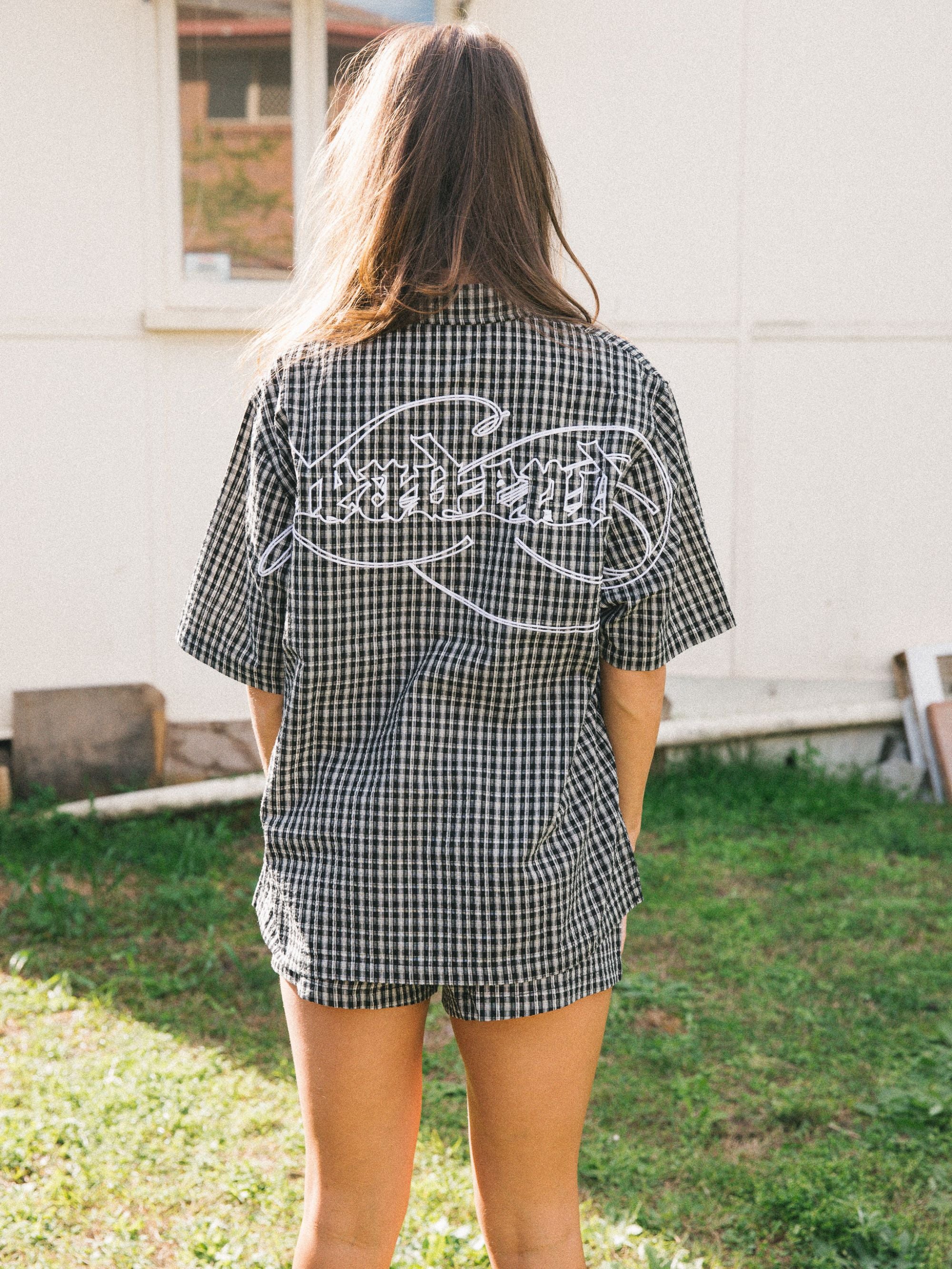 Dead End Plaid Bowlo - Black