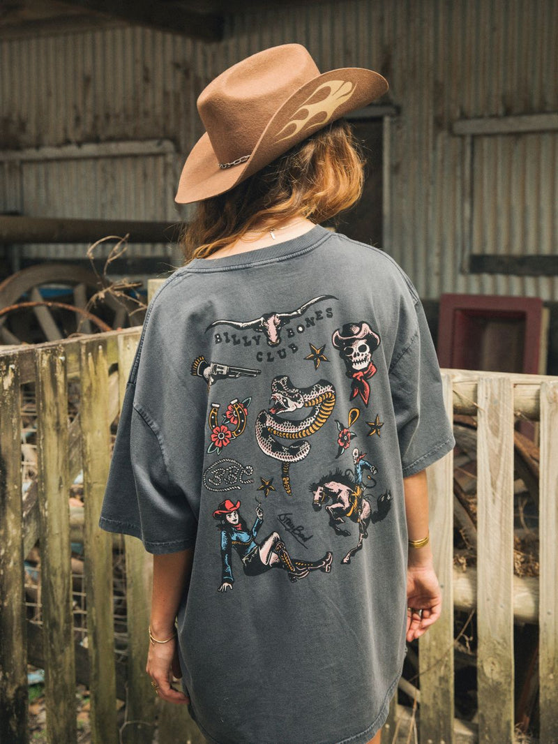 Flash Club 4.0 Tee - Washed Black