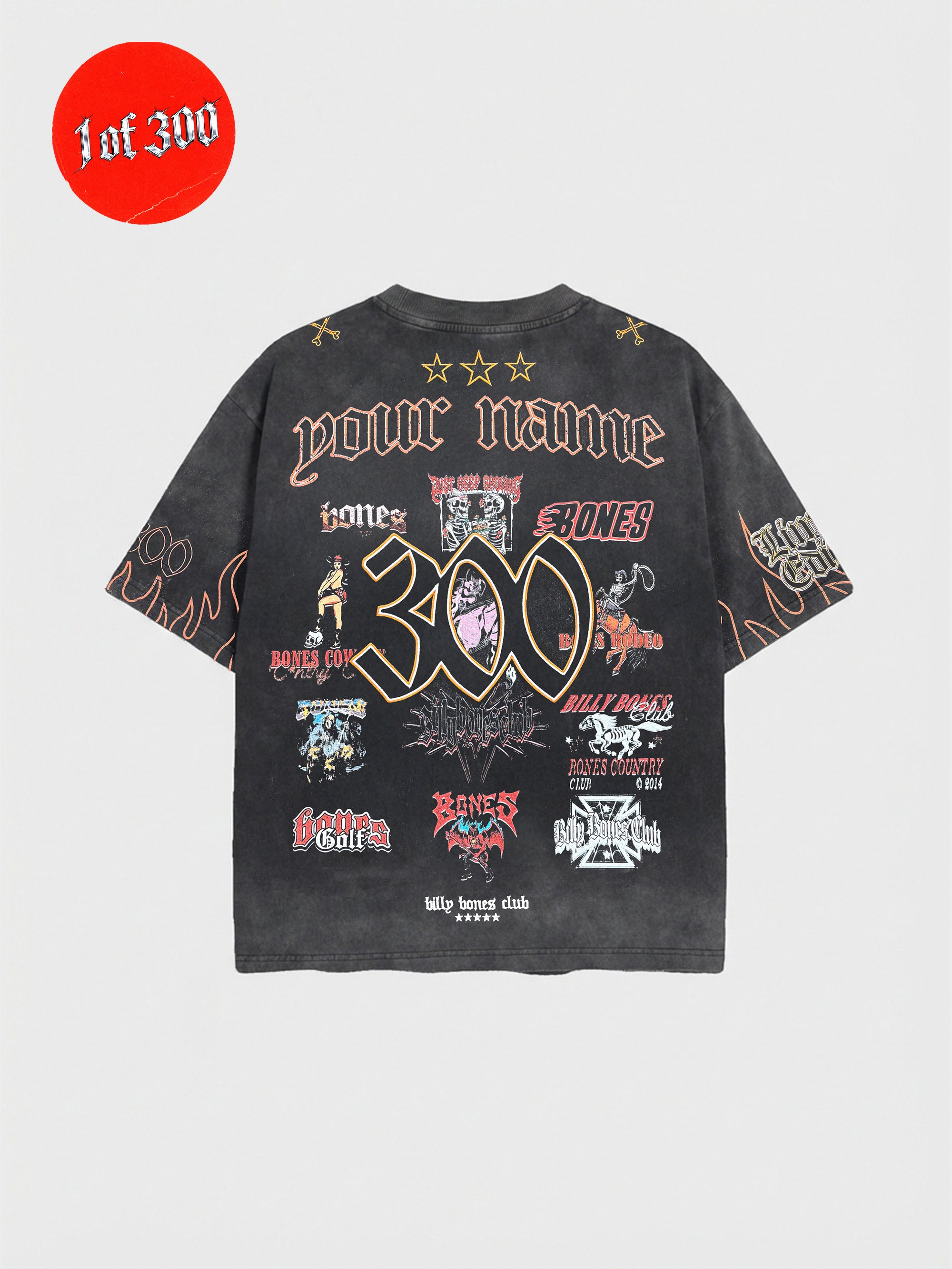 The 300th Edition Tee - Washed Black