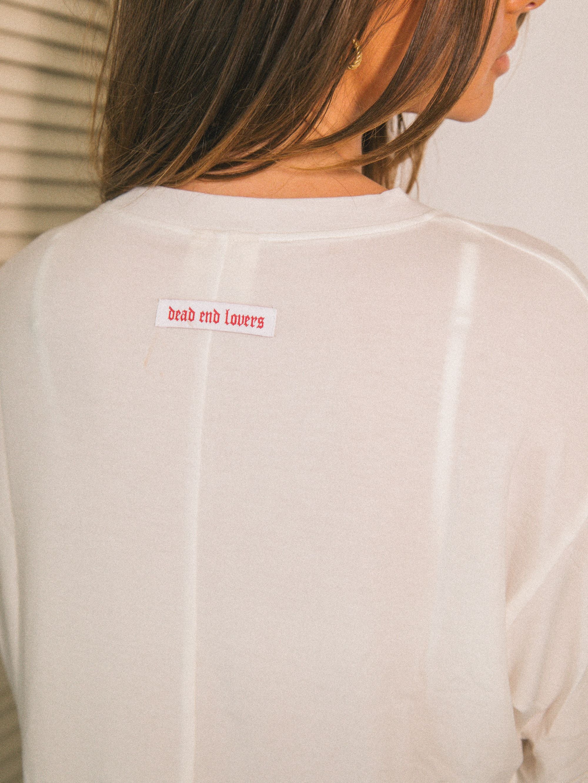 Dead End Sheer Long Sleeve - White