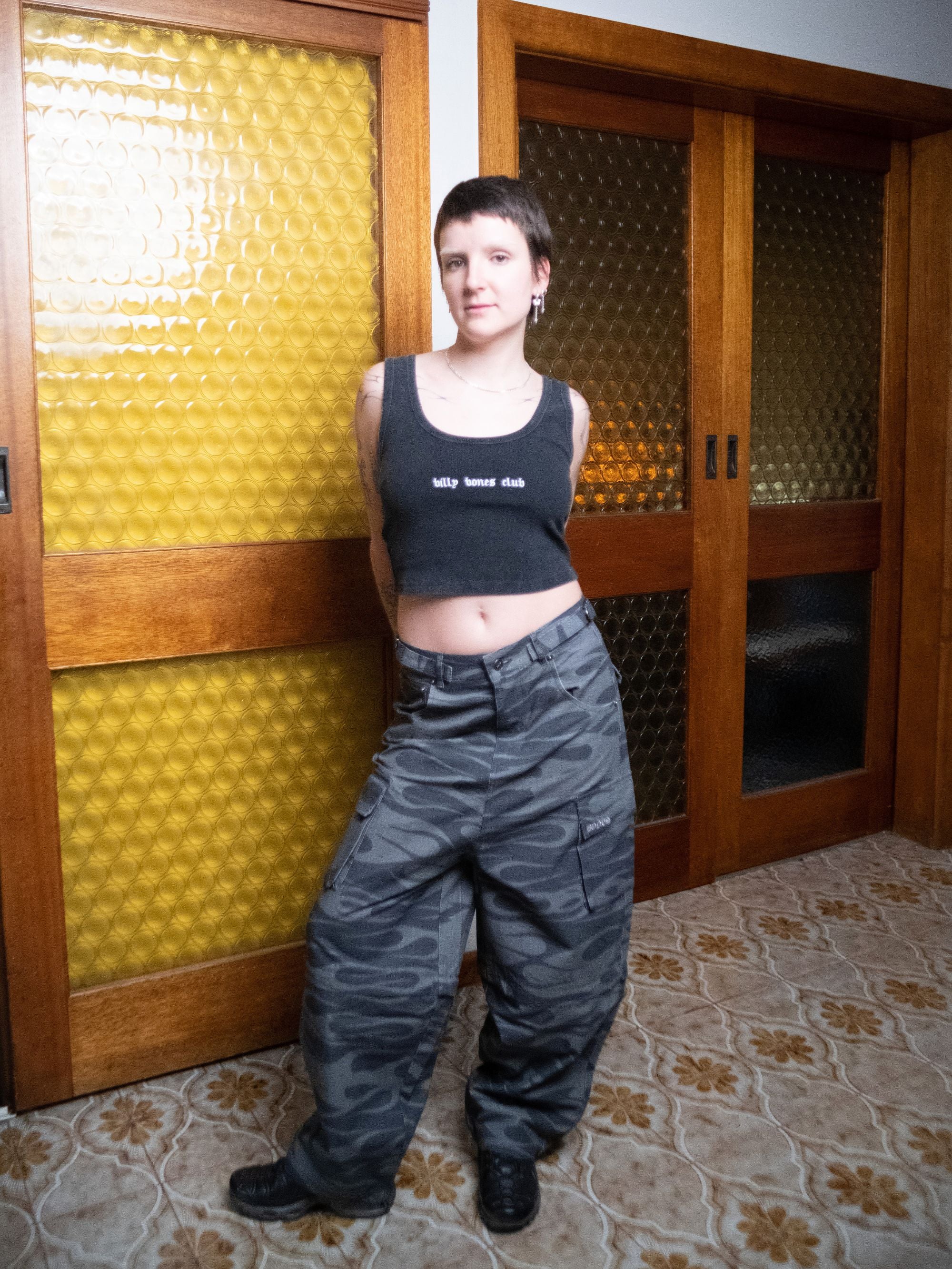 Night Flame Convertible Pants - Black Camo