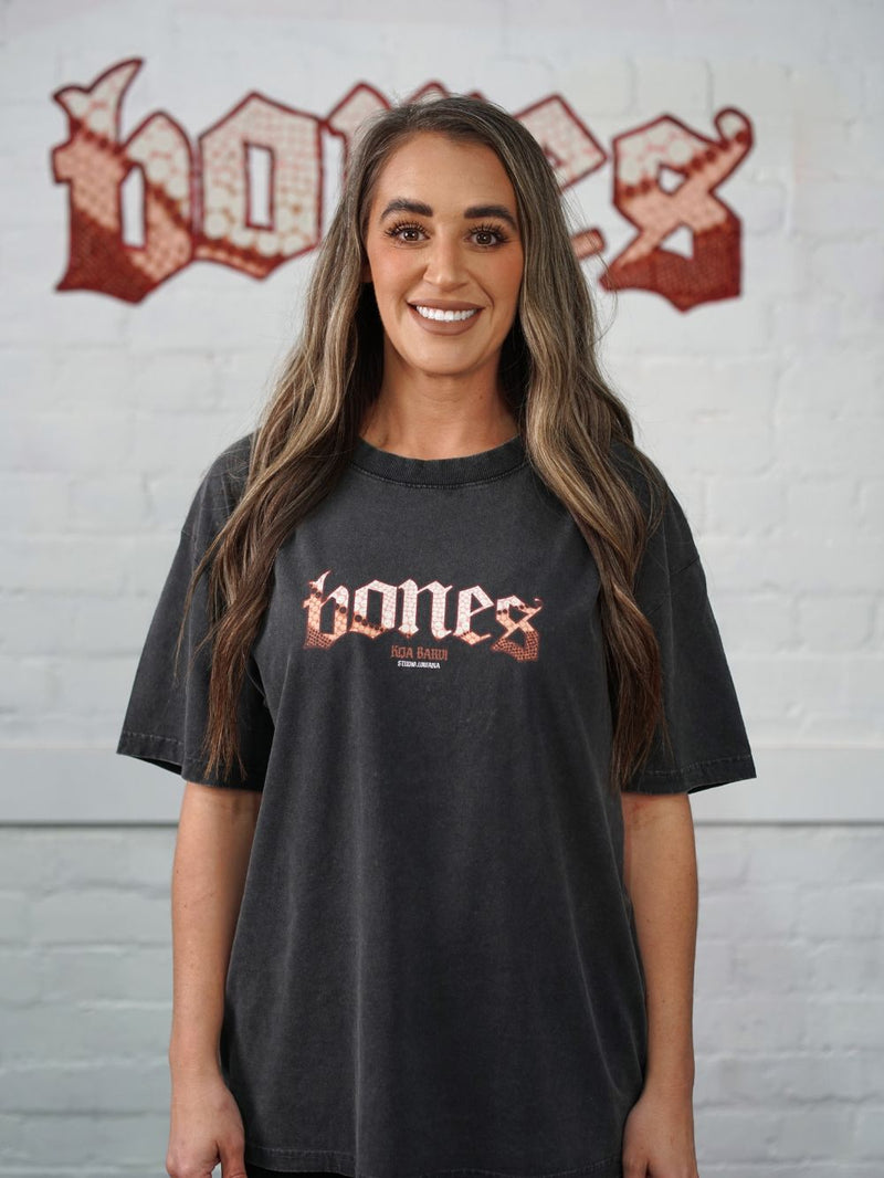 Birarr Bones Lowana Collab Tee - Washed Black