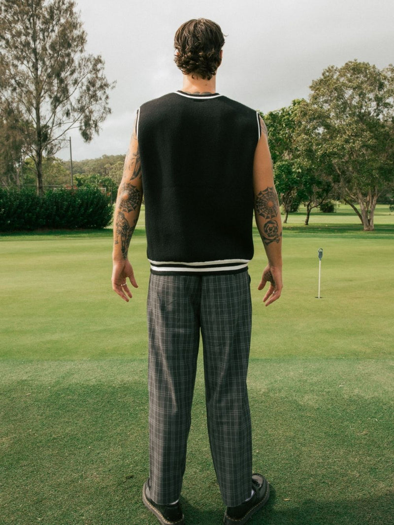 Caddy Issues Knit Vest - Black