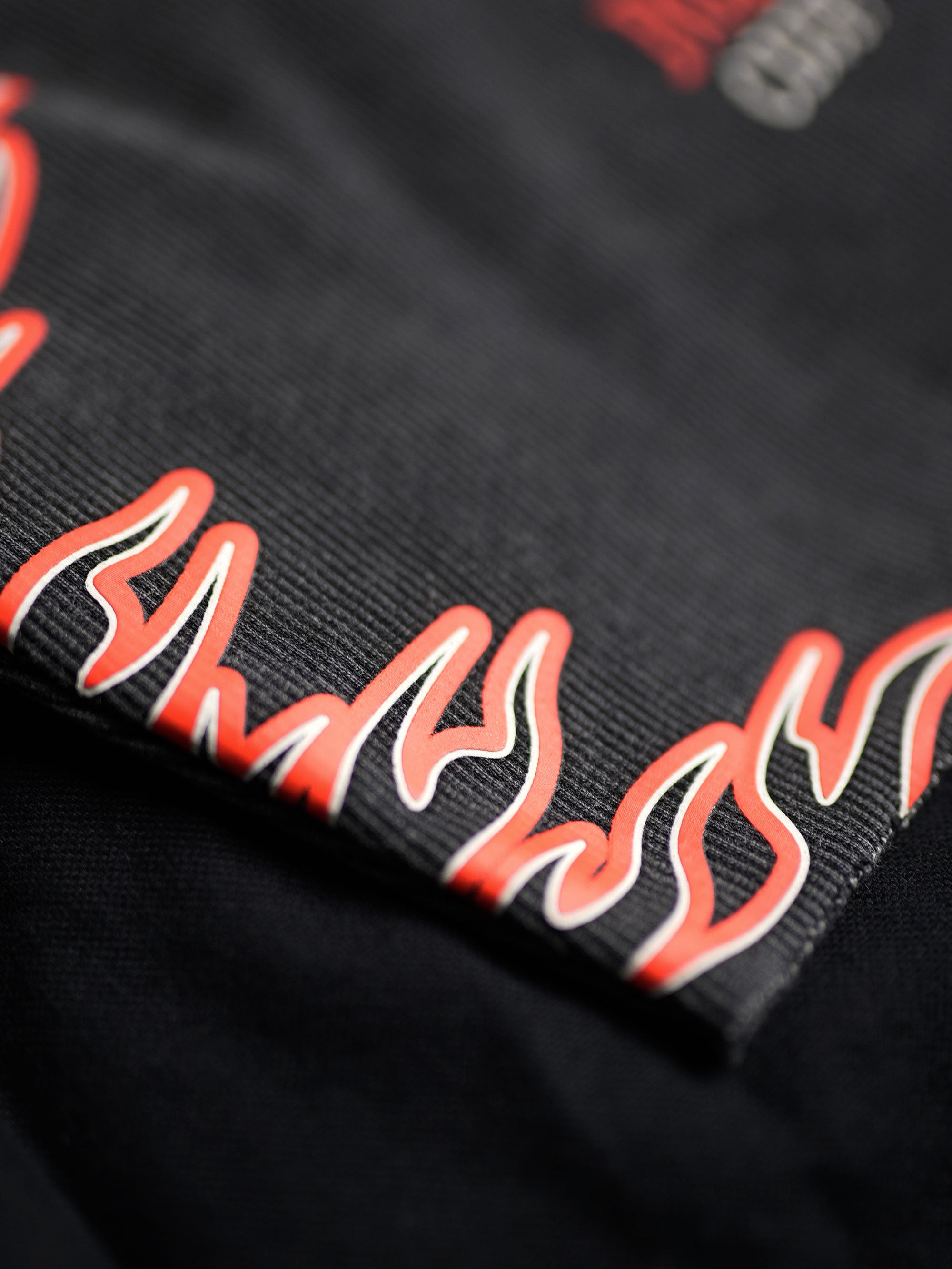 Flamed Rider Rib Crop - Vintage Black