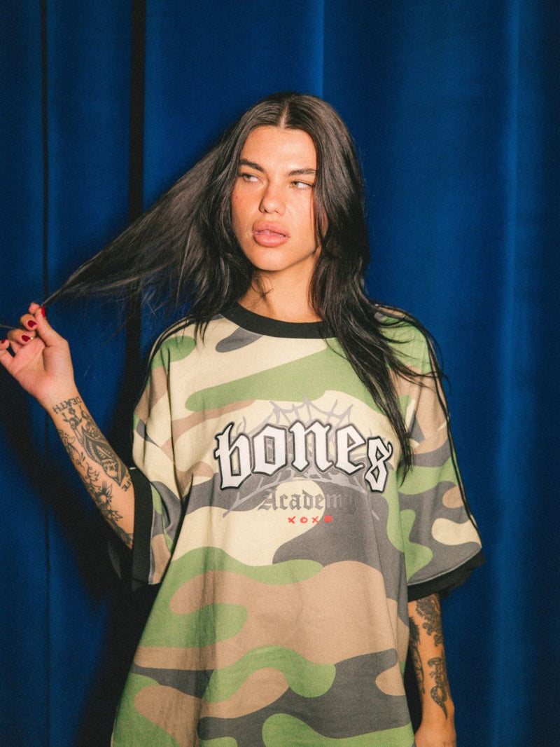 Bones Academy Ringer Tee - Camo