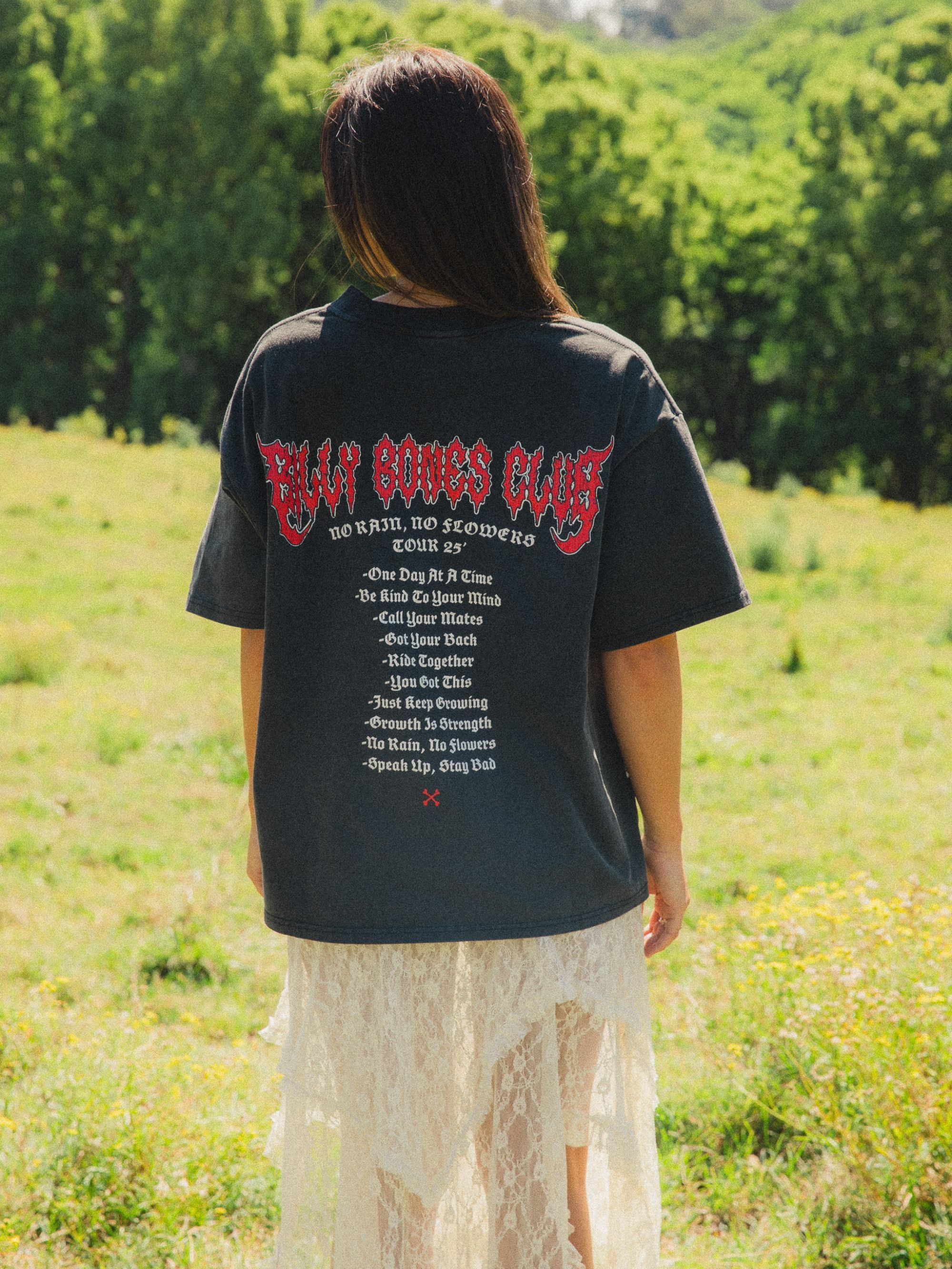 Just Keep Growing Tee - Vintage Black