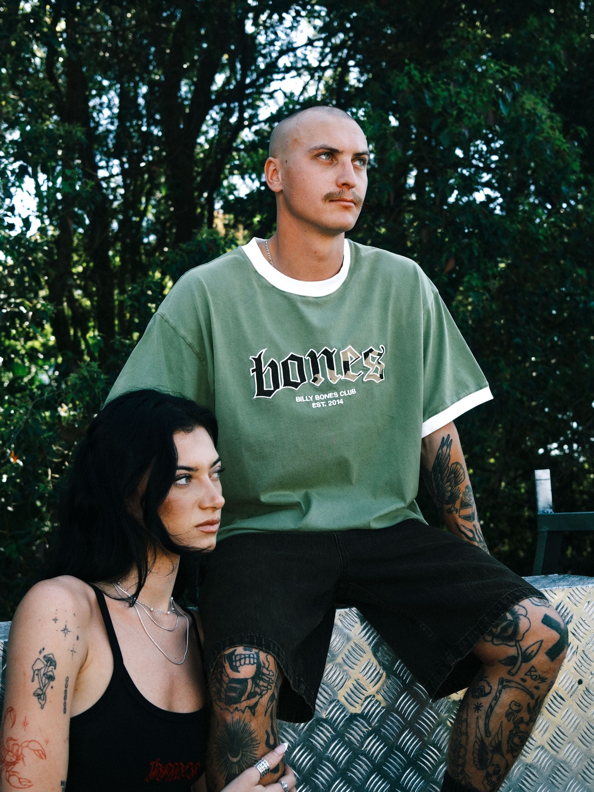 Bones Classic Ringer Tee - Camo