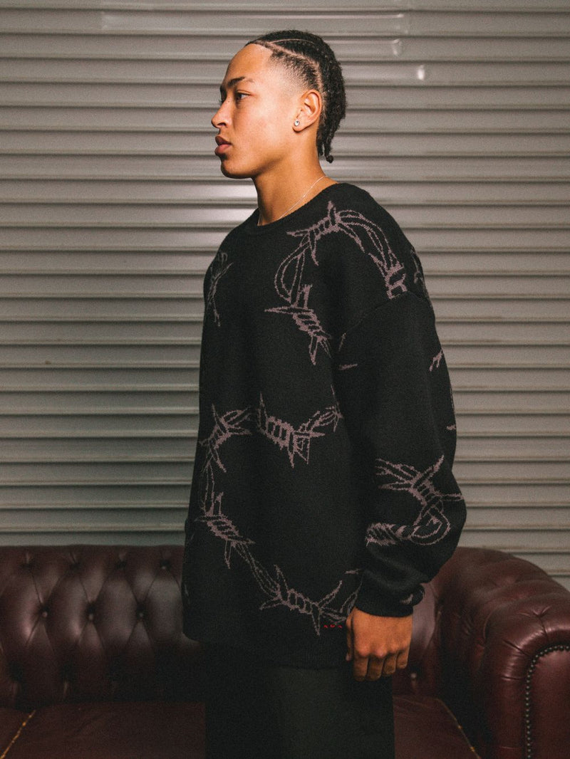 College Dropout Knit - Black/Grey