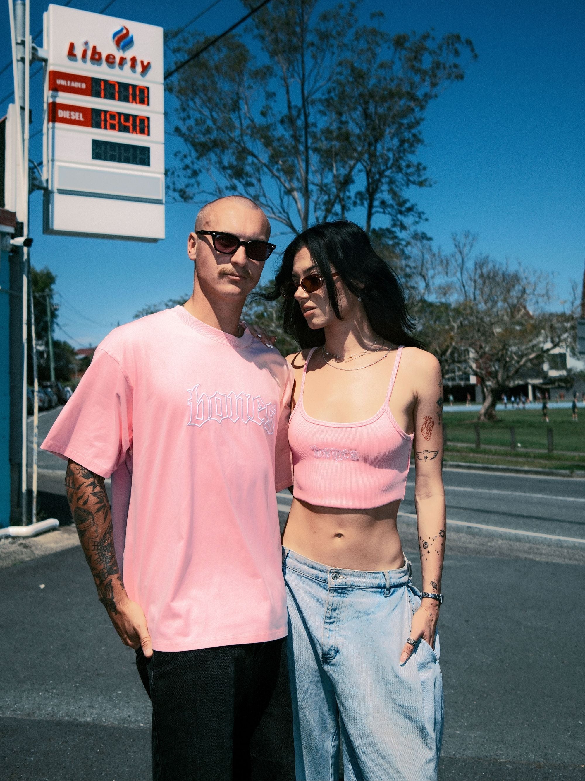 Bones Classic Tee - Vintage Pink