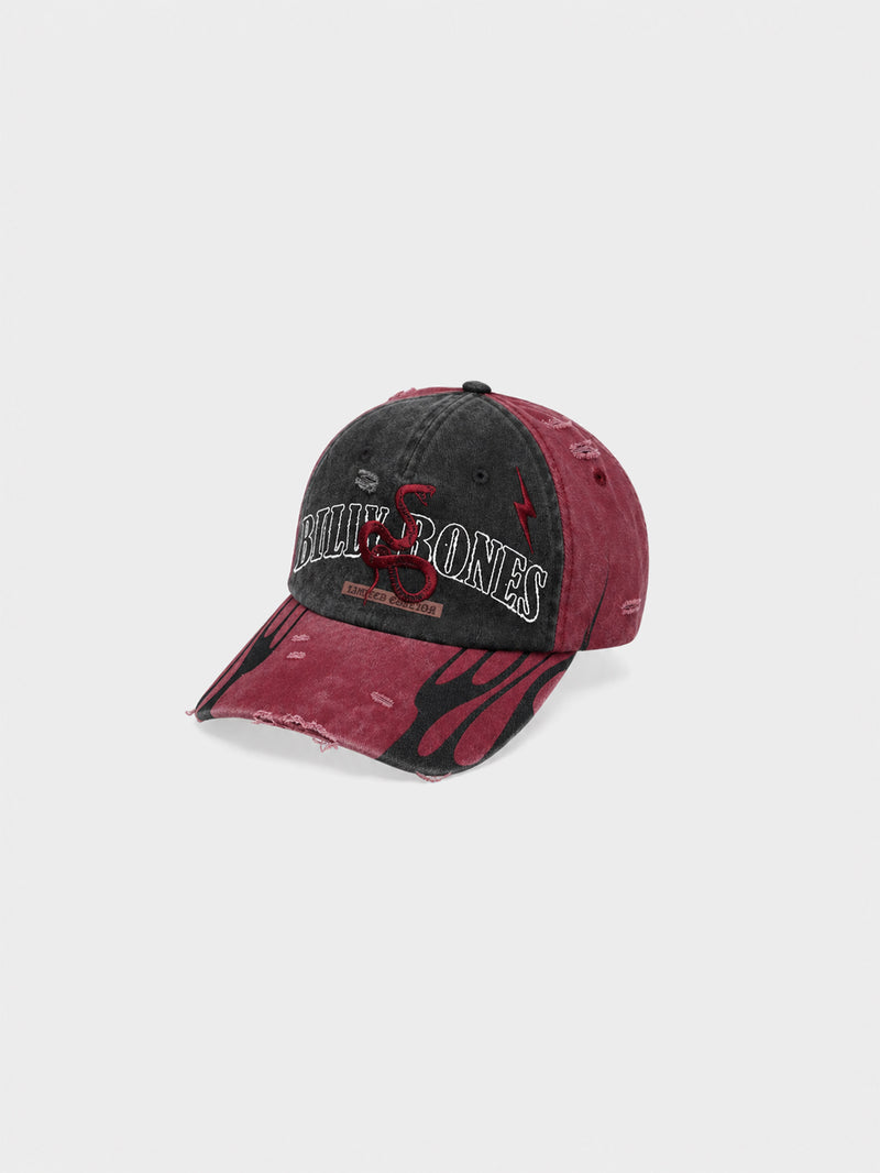 Serpent Machine Cap - Washed Red