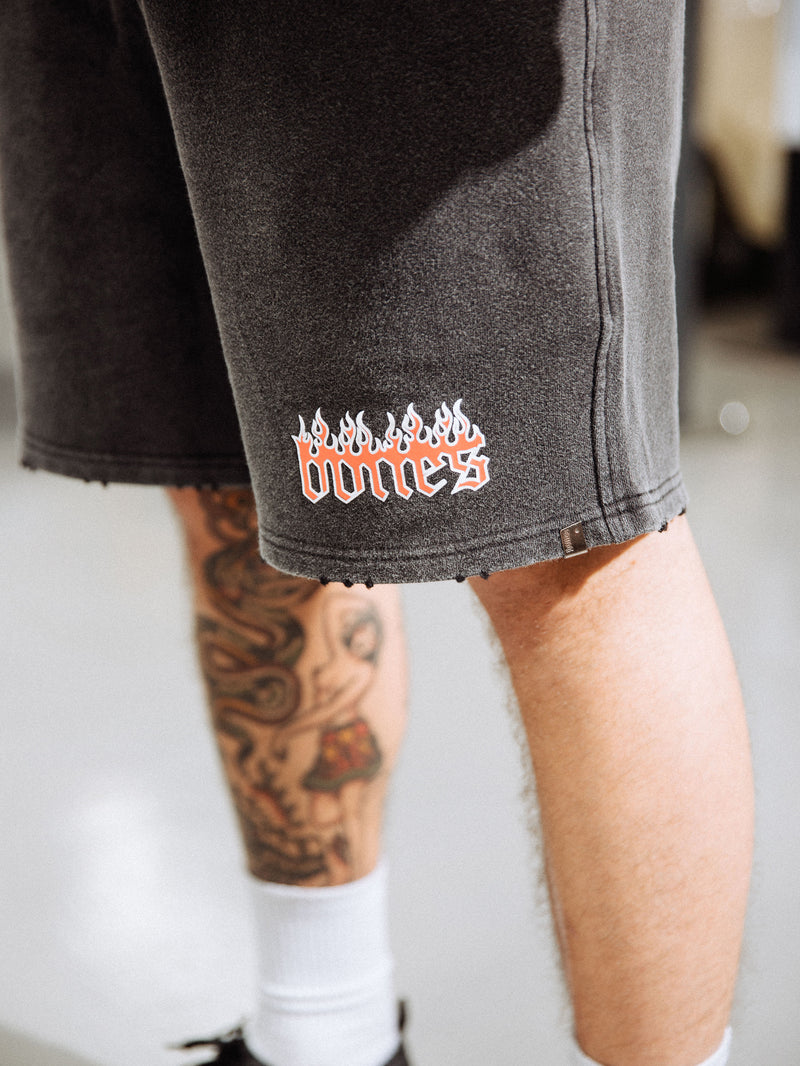 Adrenaline Jersey Shorts - Washed Black