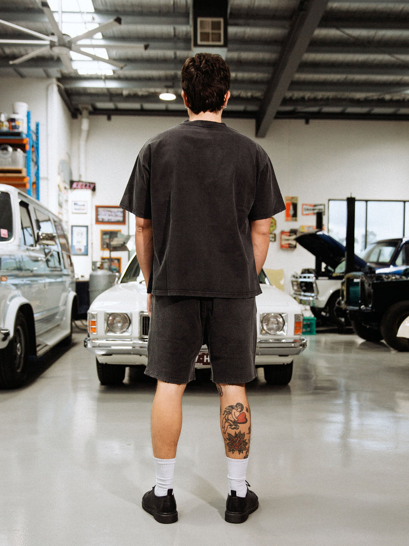 Adrenaline Jersey Shorts - Washed Black