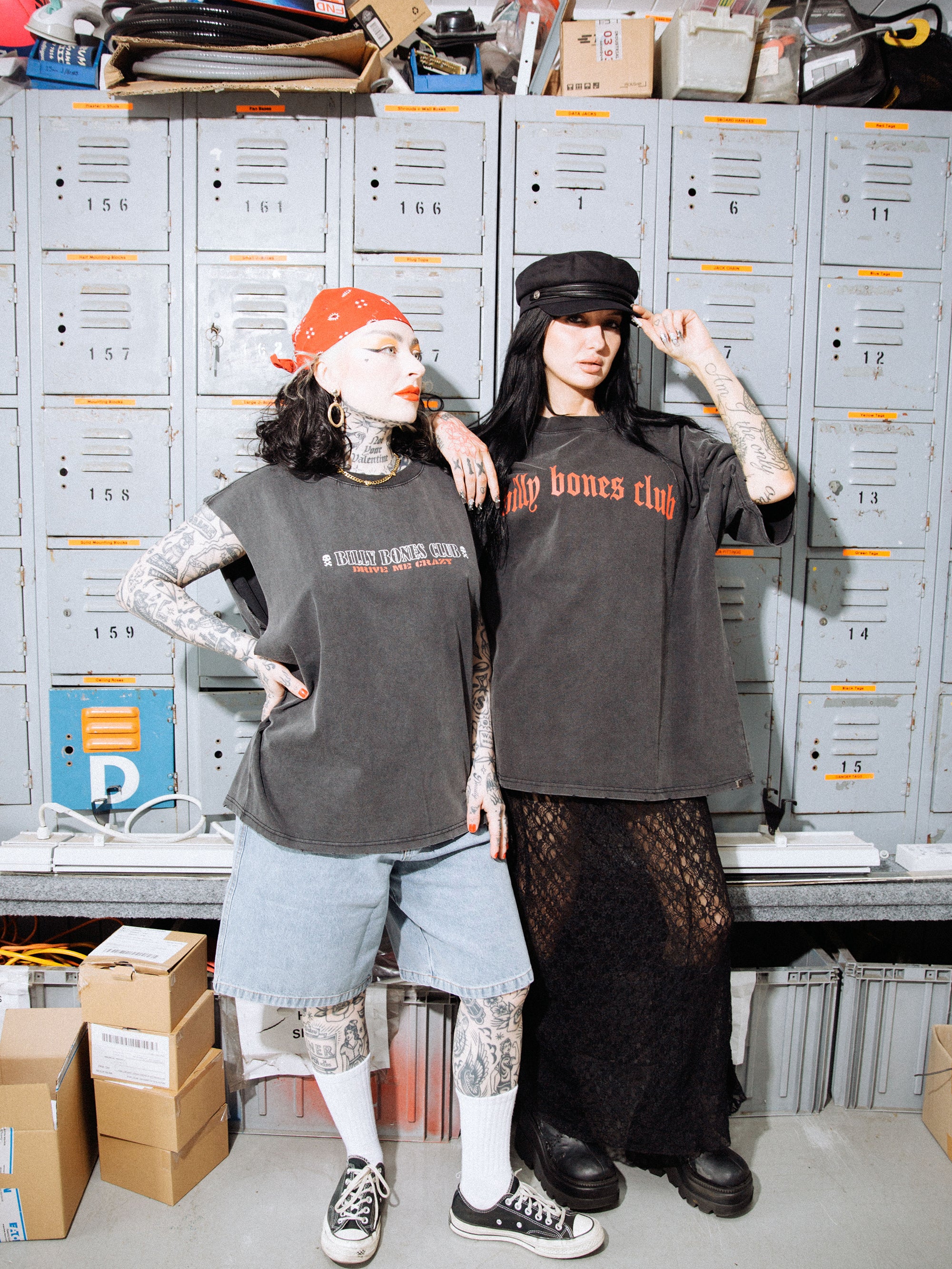 Drive Me Crazy Muscle Tee - Washed Black