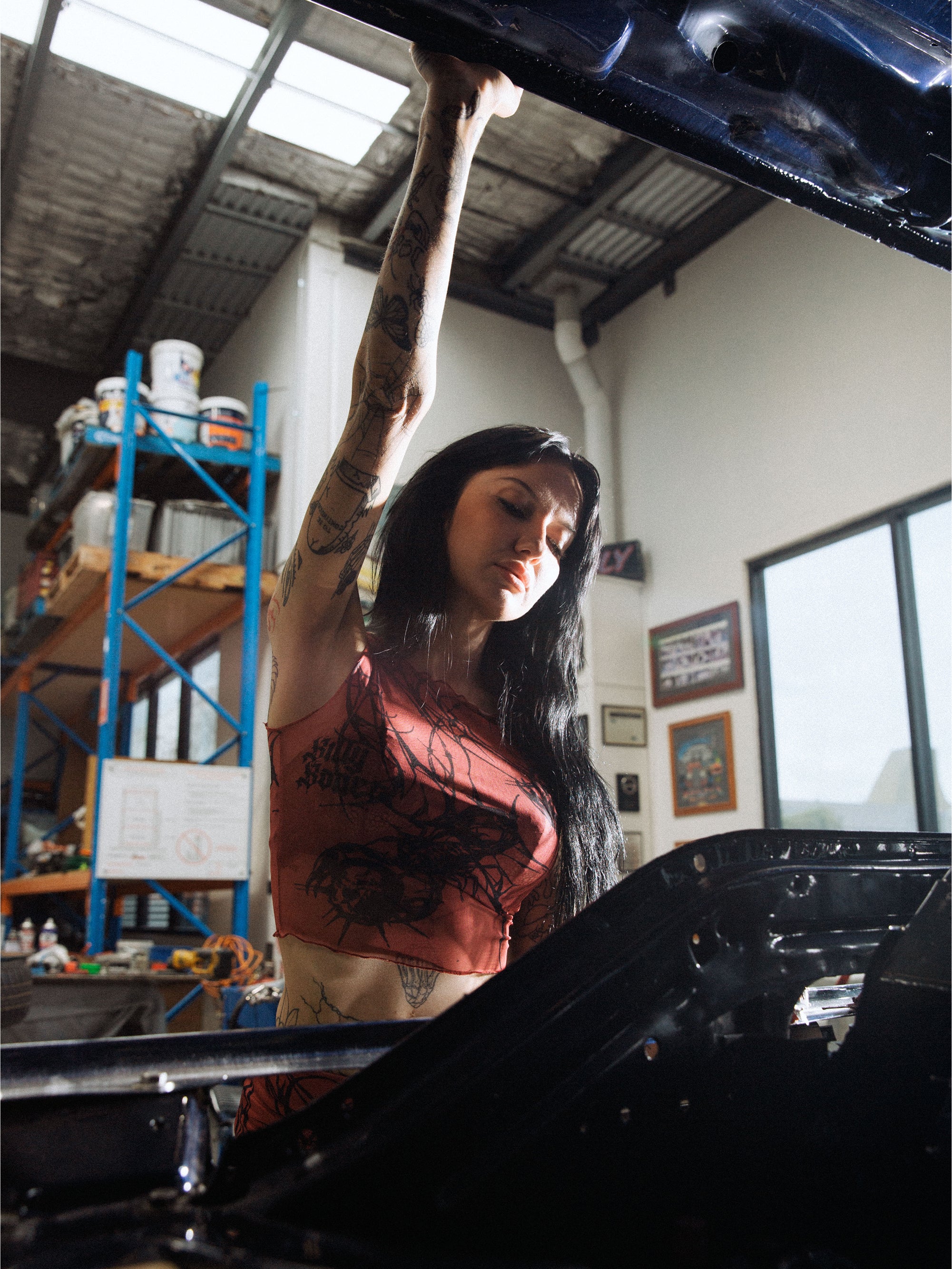 Scorpion Mesh Top - Red