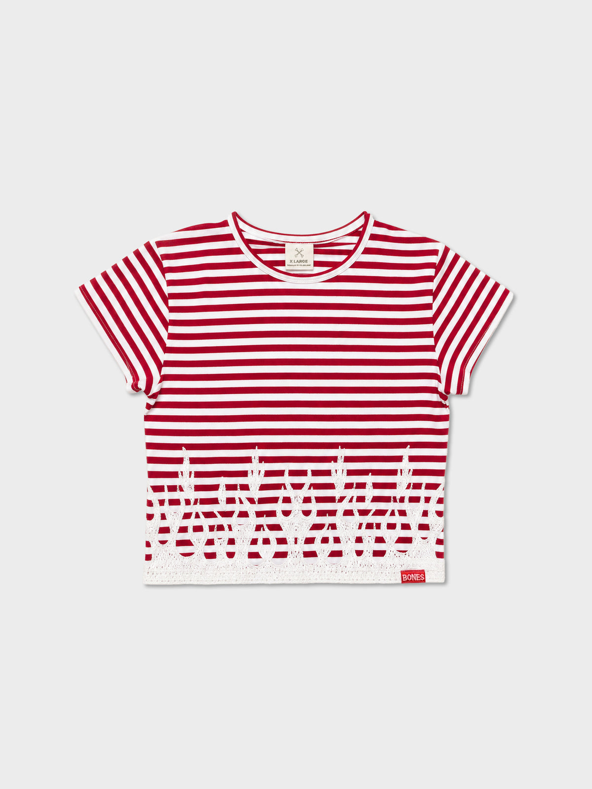 Striped Baby Burner Tee - Red