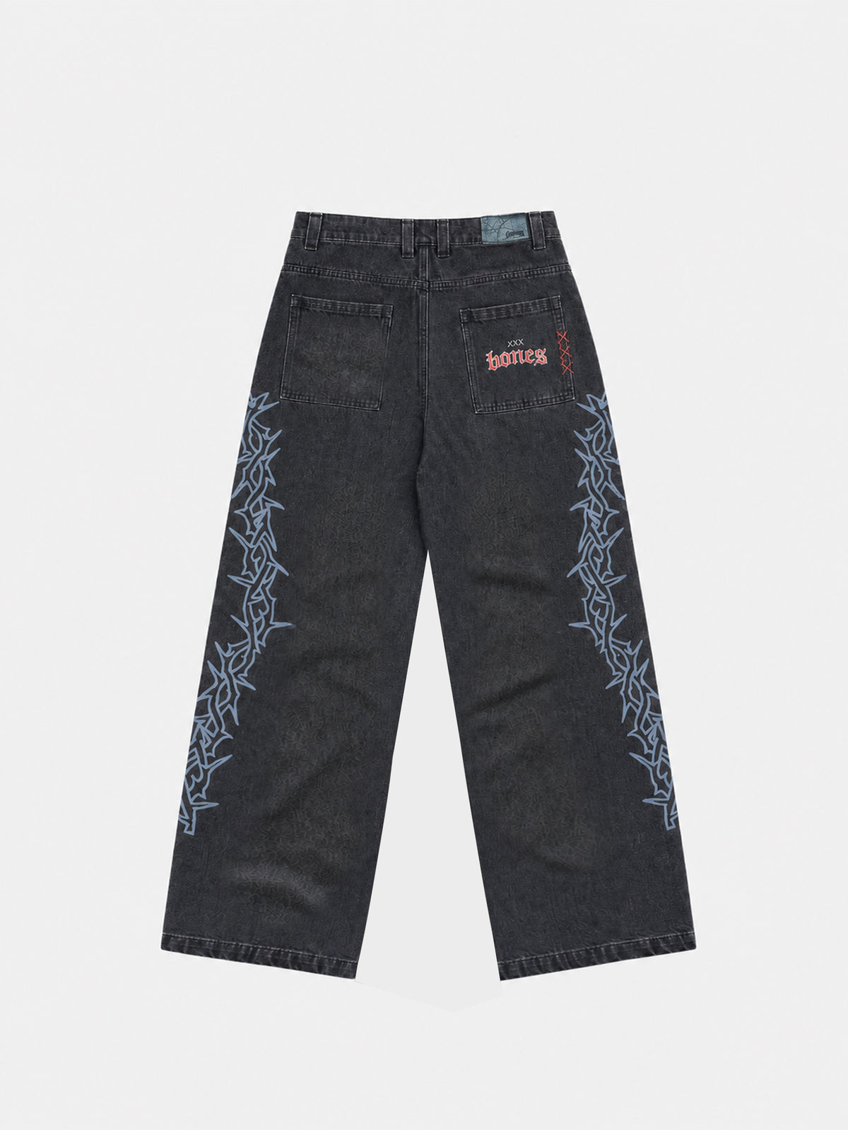 Barb Denim Jeans Baggy - Washed Black