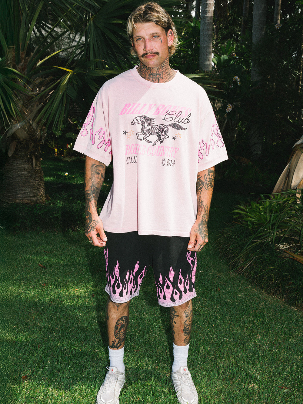 Burner Jersey Shorts - Pink Flame