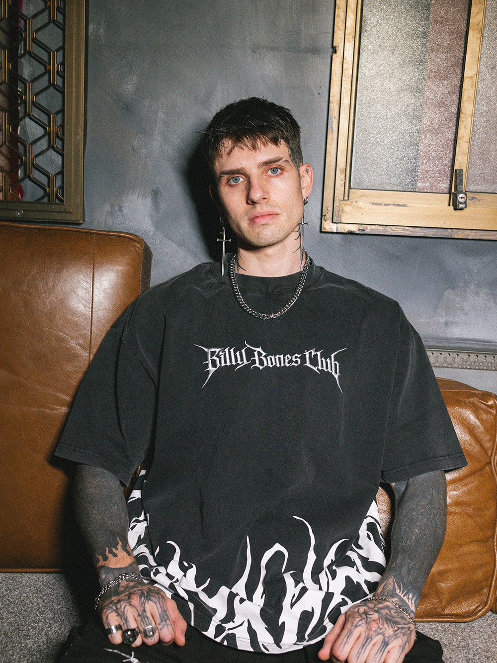 Rocker Logo Tee - Washed Black