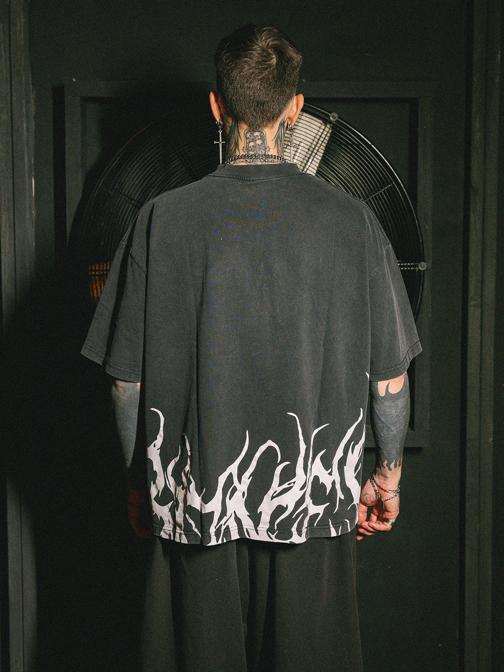 Rocker Logo Tee - Washed Black