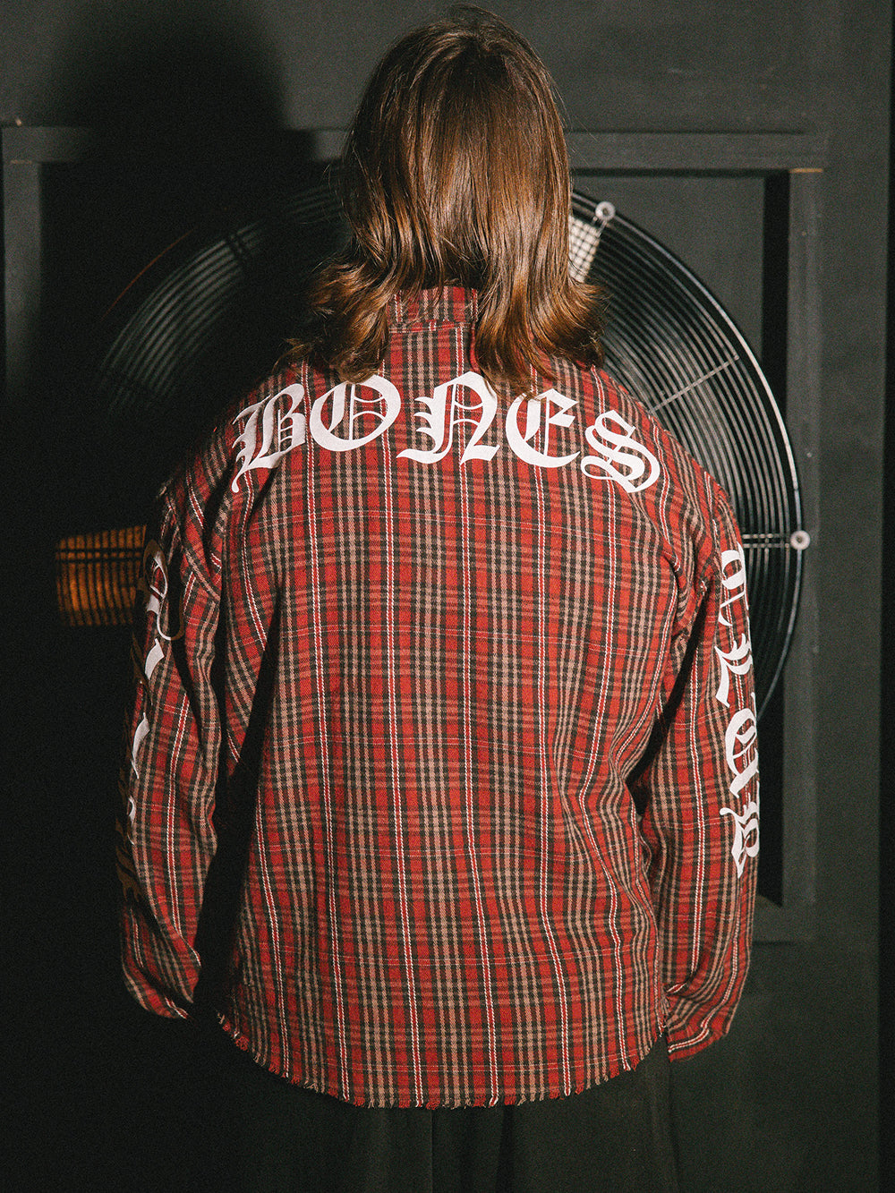 Rocker Patch Plaid Shirt - Red