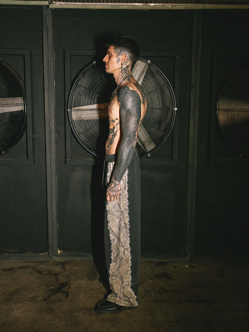 Thorn Camo Trackpants - Black/Camo