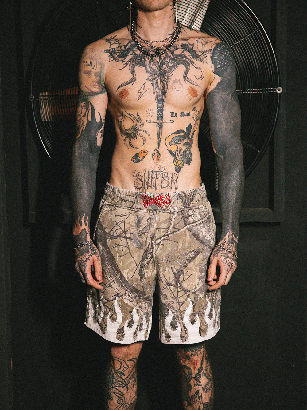 Burner Jersey Shorts - Barbed Camo