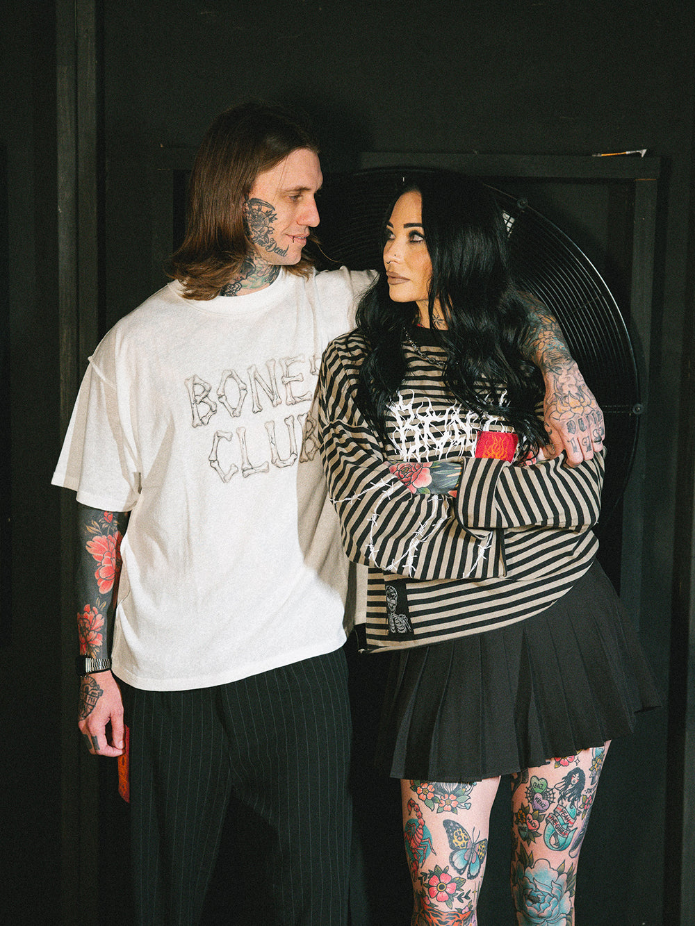 Rocker Pleated Skirt - Black