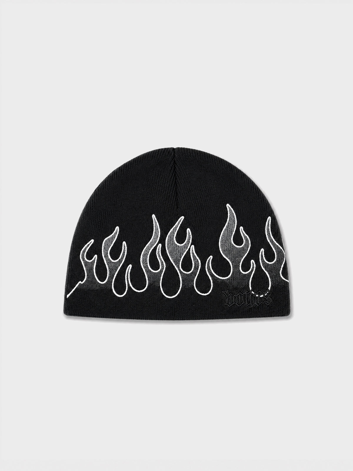 Burner Skull Beanie - Vintage Black